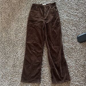 ROLLA'S Chocolate Brown Flare Corduroy Jeans